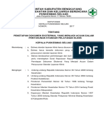SK Penetapan Dokumen Eksternal Yang Menjadi Acuan Dalam Penyusunan Standar Pelayanan Klinis