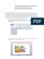 Cara Mengedit Ukuran Foto Di Microsoft Word 2010