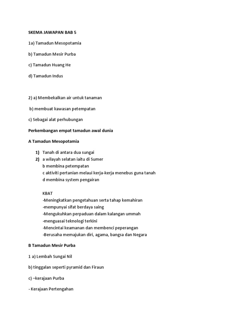 Skema Jawapan Bab 5 Pdf