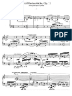 Schoenberg, Drei Klavierstücke Op.11 PDF