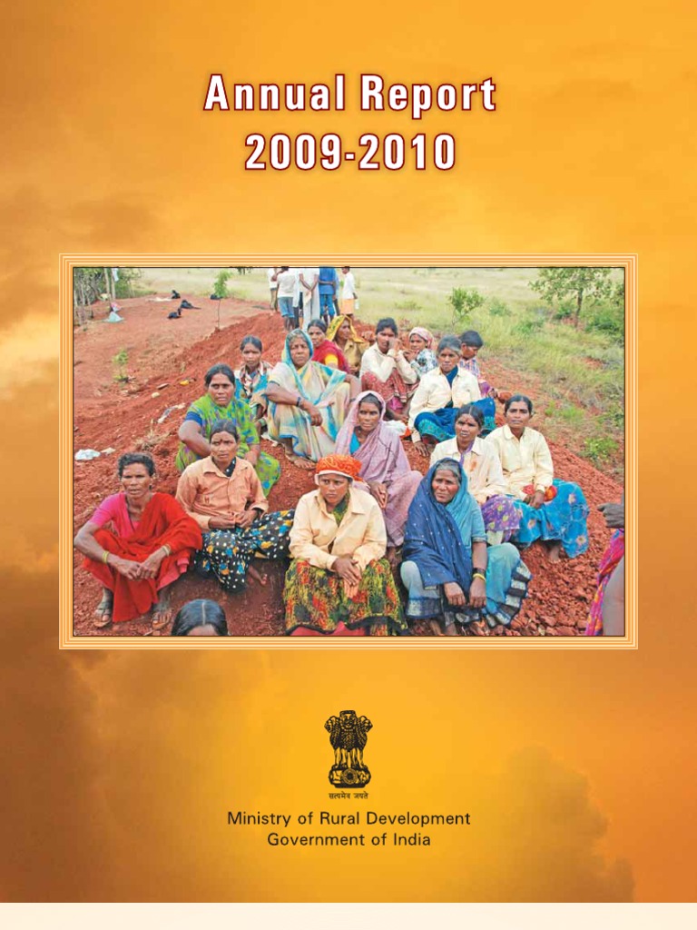 Annual Report 2009-10: Rural Development | PDF | Economy Of India ...