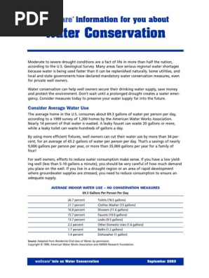Water Conservation Water Conservation Liquids