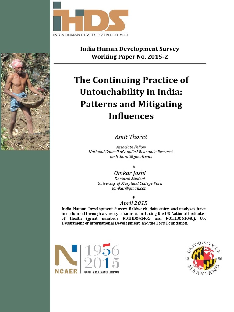 Untouchability Practices in India | PDF | Dalit | Caste