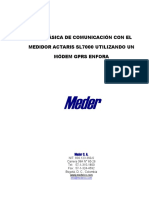 Guía Básica de Comunicación Con El Medidor Actaris SL7000-Enfora