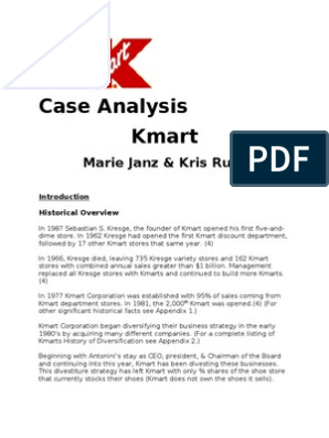 Реферат: Kmart Corporation Essay Research Paper KMART CORPORATIONFACTSKmart