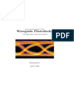 Master of Science in Physics Thesis on Waveguide Photodiodes