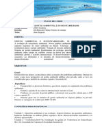 Plano de Curso Gestão Ambiental e Sustentabilidade