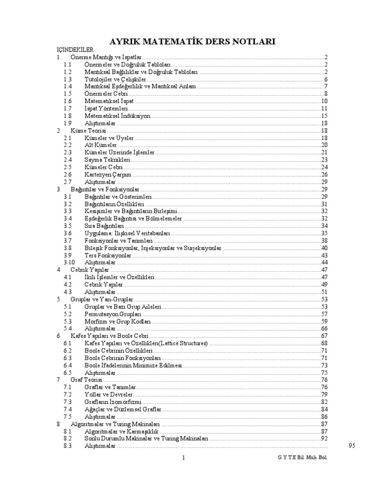 Discrete Math Notes 1 | PDF
