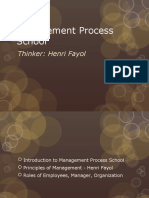 Mangaement Process School & Henri Fayol