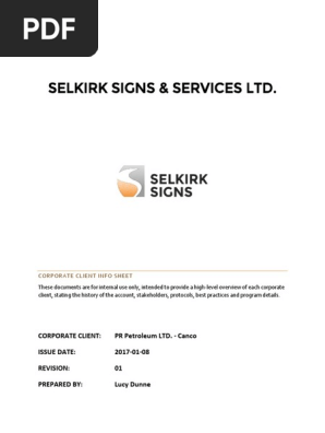 Client Info Sheet - PR Petroleum