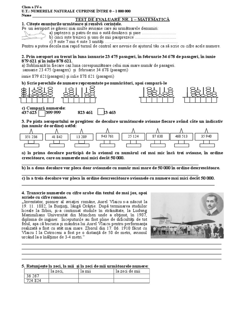 Eva. Nr-1.I Mate Cls - IV | PDF