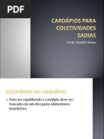 Cardápios Para Coletividades Sadias