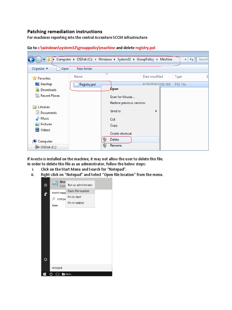 WSUS Patching Instructions for SCCM | PDF | Computers