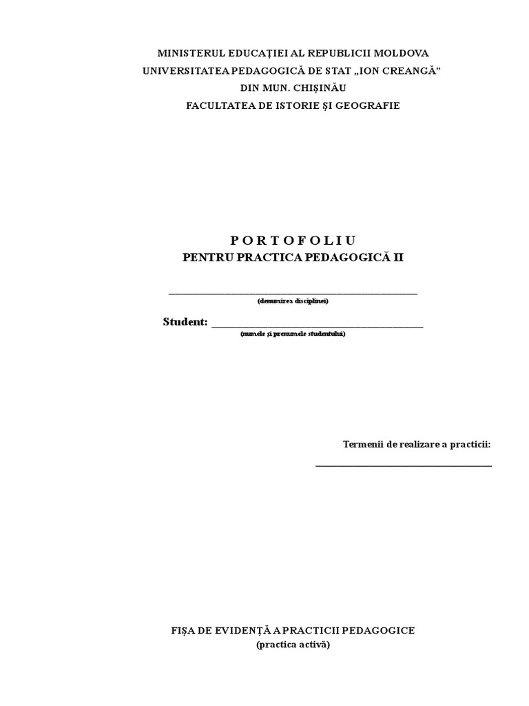Portofoliu Educatie Civica Si Istorie