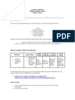 Academic Writing Course Future Tenses Review