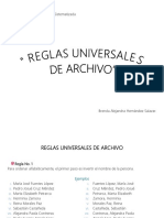 Reglas Universales de Archivo