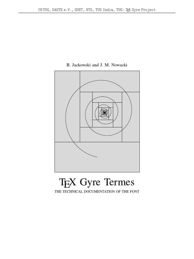 Tex Gyre Termes B Jackowski And J M Nowacki Collation Digital Typography