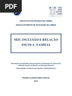 NEE Inclusão e Relação Escola Familia