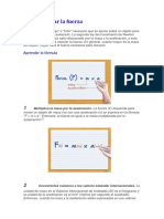 Como Calcular La Fuerza