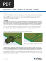 Optimising Coaxial Connector To Microstrip Transition