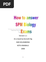 How To Answer SPM Biology Paper 1 2 3 by Kenneth NG Edited May 2009