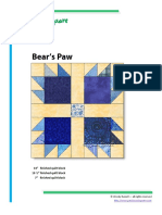Bears Paw Quilt Block
