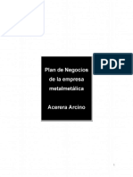 Plan Negocios Industria Metalmecanica PDF