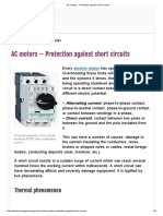 AC Motors - Protection Against Short Circuits