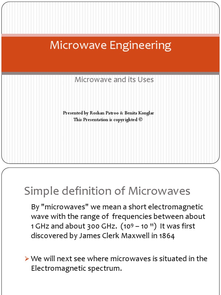 Microwave Engineering Microwave
