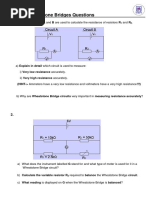 (25367) 3. H Wheatstone Bridges Questions