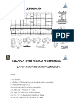 Cálculo de capacidad última en losas de cimentación