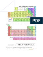 DEFINICIÓN DETABLA PERIÓDICA