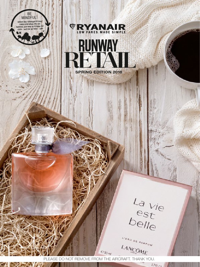 Ryanair Inflight Magazine Flight Attendant Perfume Free 30day