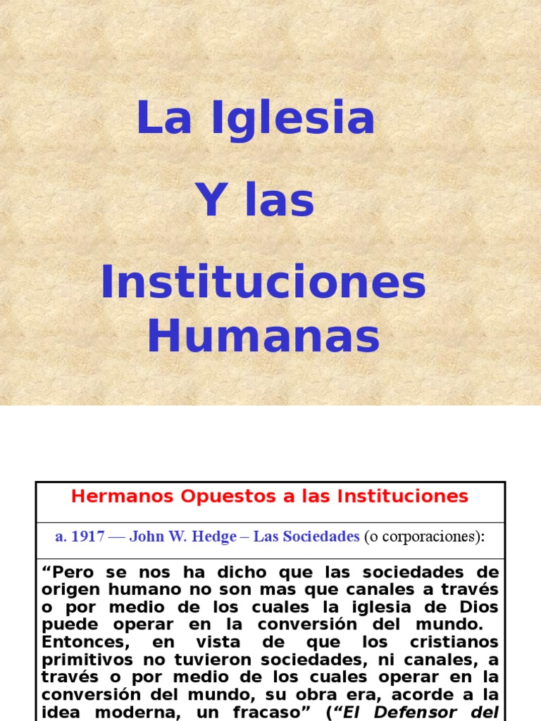 La Iglesia como Institución Divina | PDF | Sacerdote | Iglesia cristiana