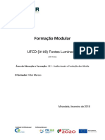 Manual de Apoio UFCD 0109 Fontes Luminosas