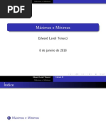 35. Máximos e Mínimos 1