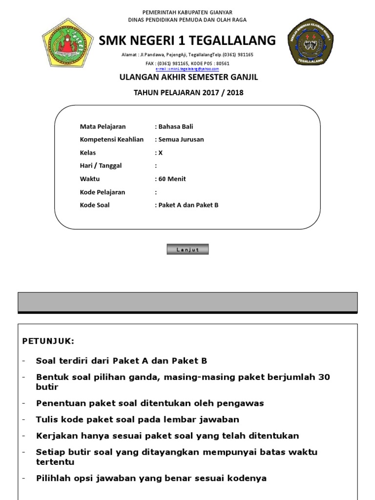 Contoh Soal Aksara Bali Dan Jawabannya - Guru Ilmu Sosial