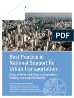 Best Practice in National Support For Urban Transport Part 2 Funding Finance and Capacity