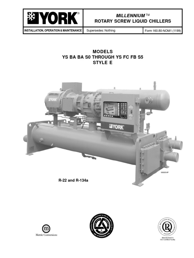 YS Style E Millennium Rortary Screw Liquid - Johnson Controls