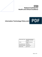 NHS Information Technology Policy