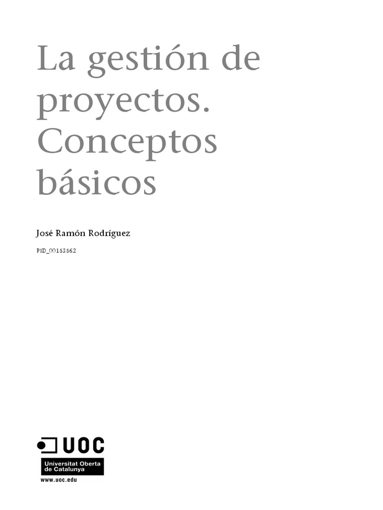 Modulo1 - La Gestion de Proyectos. Conceptos Basicos | PDF | Gestión de ...