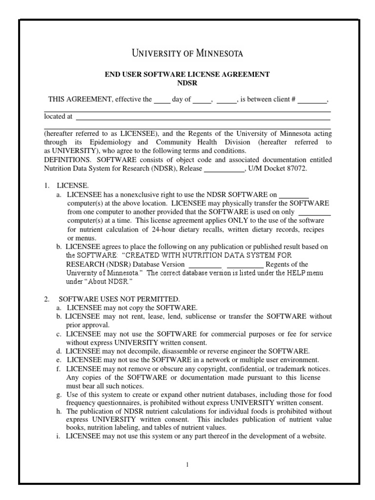 Research License Agreement | PDF | License | Damages