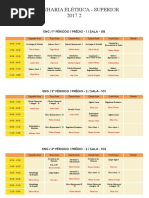 Horário Aula 2017_2 Engenharia Eletrica IFBA