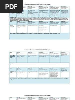 SMART Goal Setting Template