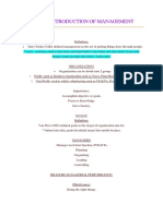 CHAPTER 1 Introduction to Fundamental of Management