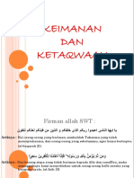 Keimanan Dan Ketaqwaan