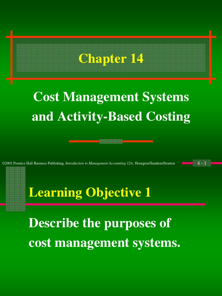 Cost Management Systems and Activity-Based Costing | PDF | Cost Of ...
