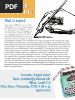 Syllabus and Schedule