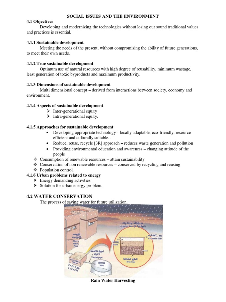 Sustainable Development Challenges and Solutions | PDF | Water ...