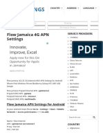Flow Jamaica 4G APN Settings - APN Settings